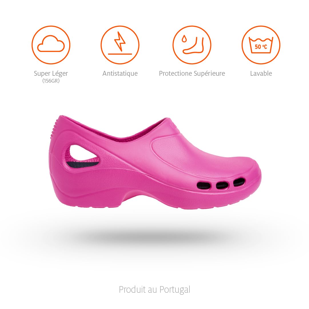 WOCK EVERLITE Open, Zapato Muy Ligero EVA para Mujer y Hombre, Zueco Transpirable y Cómodo