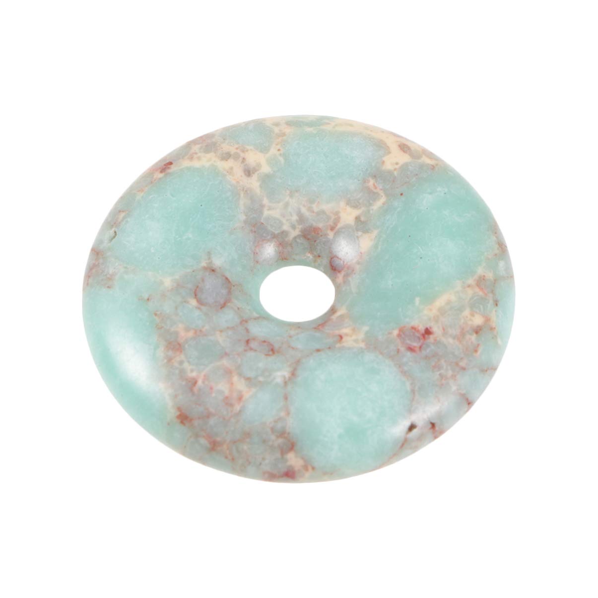 EXCEART Jasper Pendant 2Pcs 1.08In Retro Donut Shape Diy Buddha Chain Accessories for Jewelry Making Gift - Image 5