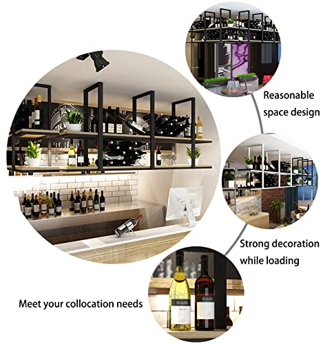 Étagère à vin suspendue pour libérer l'espace des petits comptoirs - 5
