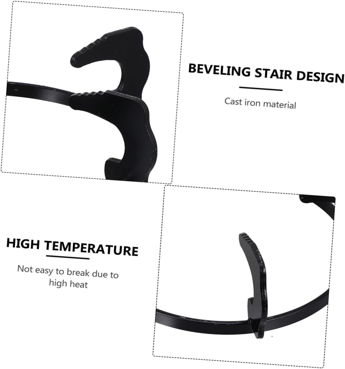 2pcs Gas Stove Support Milk Pot Racks Ceiling Mount Stove Rack Cast Iron Kitchen Gadgets