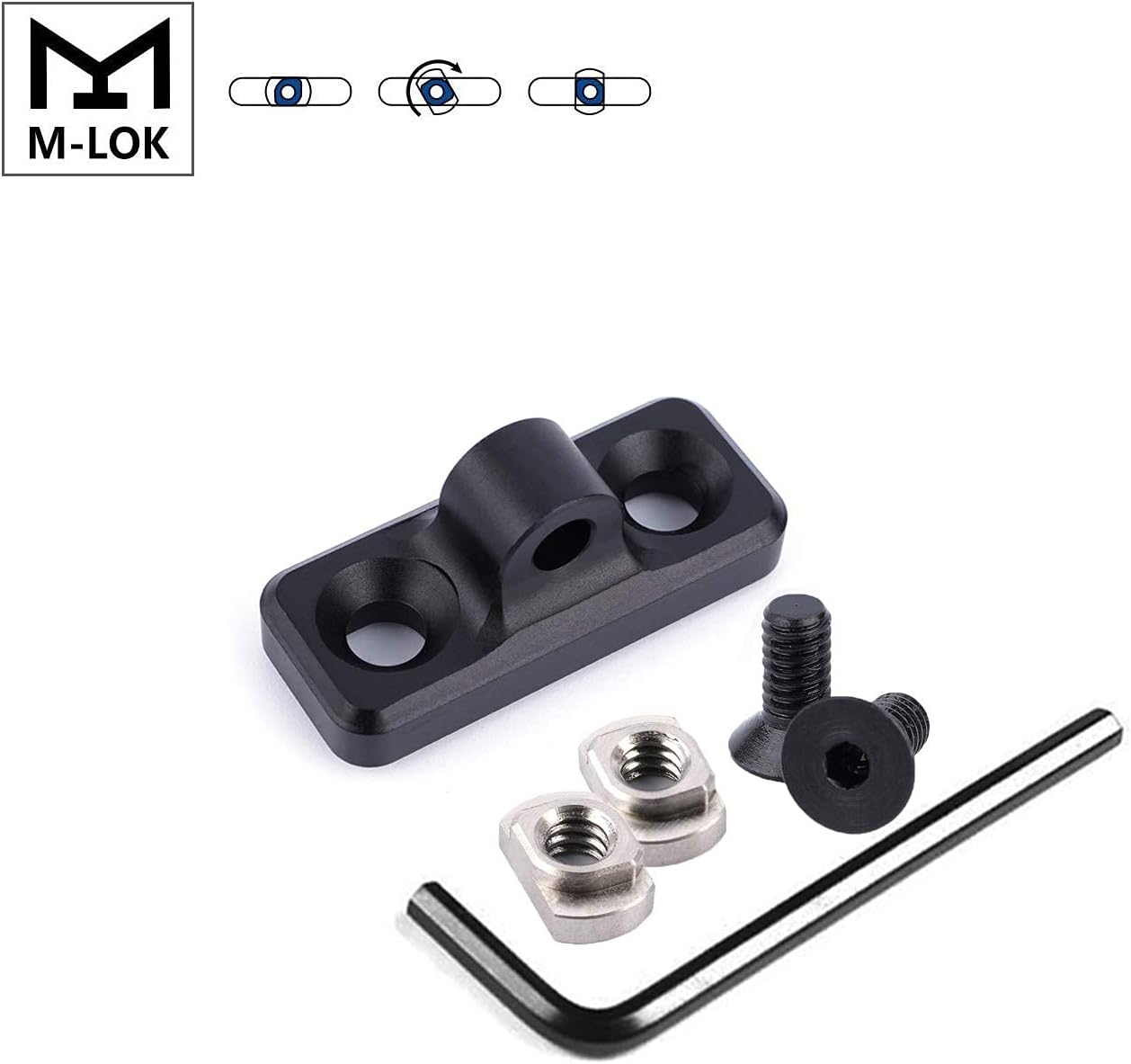 MOUNKING QD Sling Mount for M-lok System, 7075-T6 Aluminum | Black : Sports & Outdoors