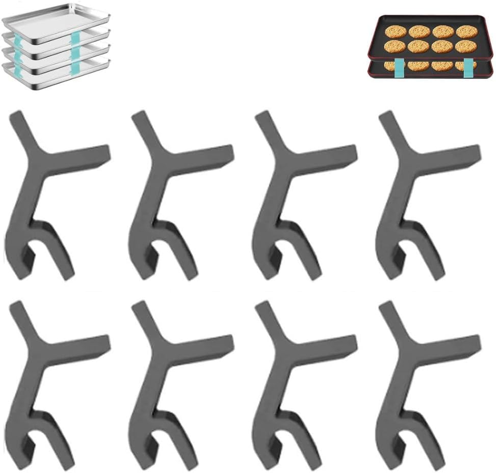Slbncv 8/12/16 Pack Baking Sheet Pan Stacking Clips