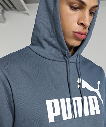Image of Puma Cotton Men Ess Big Logo Hooded Neck Hoodie Fl (S) Mineral