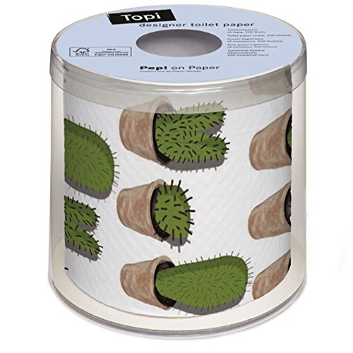 Paper + Design Papier toilette humoristique avec motif imprimé Cactus (Cactuses)