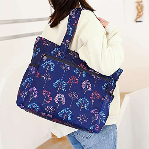Nylon Large Lightweight Tote Bag Shoulder Bag for Gym Hiking Picnic Travel Beach Waterproof Tote Bags - Thumbnail 7