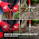 GARDEN WEASEL WeedPopper Step & Twist – czarny ergonomiczny uchwyt, narzędzie do usuwania chwastów do usuwania mniszka lekarskiego, trawy krabowej i korzeni, wytrzymały trawnik i chwastownik ogrodowy