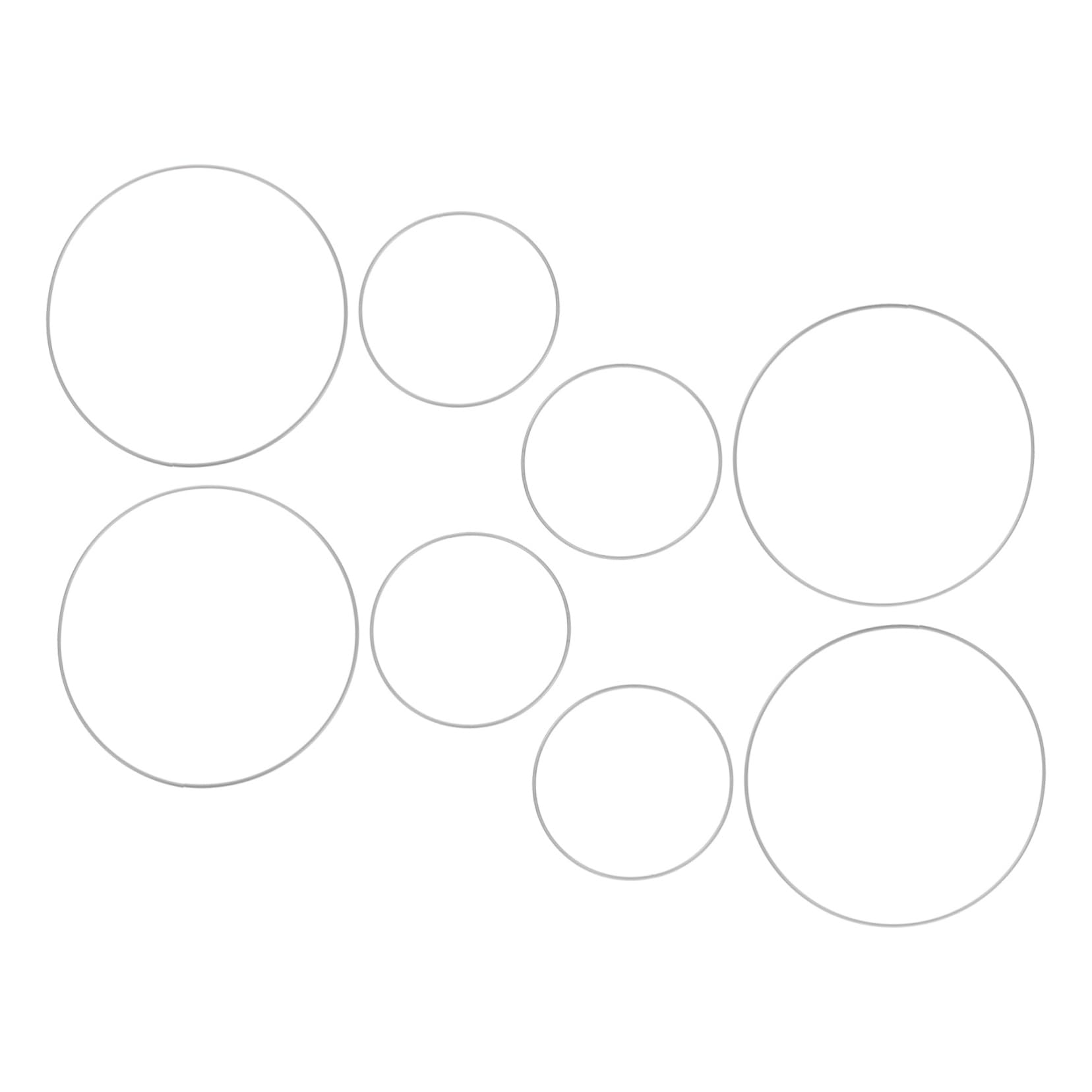 Aros de metal para macramé con acabado pulido para diseño interior y coronas DIY
