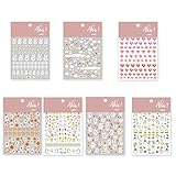💟Amplias aplicaciones: las coloridas pegatinas adhesivas para manicura son adecuadas para uso personal y de salón de uñas, se pueden aplicar a las uñas de las manos, los pies, las uñas postizas y más, las calcomanías de uñas son ideales para sus amigos y familiares como regalos de cumpleaños y vacaciones.