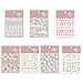 QSLKI 7 Feuilles Différents Styles Stickers Ongle Autocollants de Transfert à Eau Auto-Adhésives 3D conçoivent Fleurs Animals Feuilles Autocollant à Ongles pour Décoration Nail Bricolage