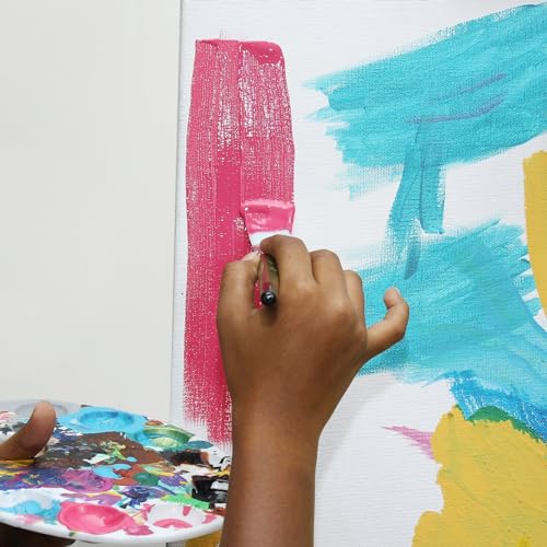 Image of Little Birdie Mini Canvas 10 X 10cm 1pc | Double Primed Small Canvas Painting Board for Acrylic Painting, Oil Painting| Stretched Canvas Board (Pack of 4)