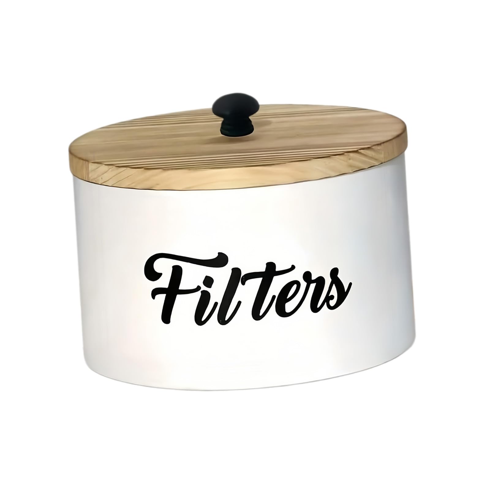Msioytog Wooden Coffee Filter Paper Holder Organizers Filter Paper Dispenser for Kitchen Countertop and Offices Desk Storage Coffee Organizers