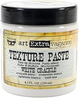 Prima Marketing Finnabair Art Extravagance Texture Paste 8.5 Oz-White Crackle, Acrylic, Multicolored, 8.5-Ounce