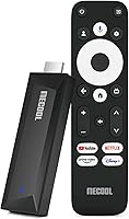 MECOOL MEgo1 4K TV Stick: Android 12 Google TV, HDR, AV1 Decode, 2GB/8GB, Chromecast, Voice Remote, Dolby Audio