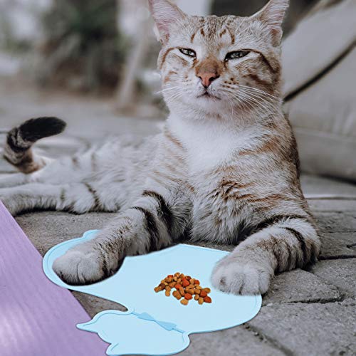 UKCOCO Tapete de Ração de Silicone Tapete de Alimentação de Animal de Estimação Anti-Derrapante Almo