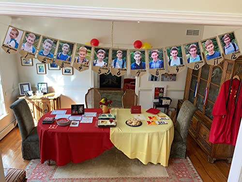 Image of Graduation Decorations Class of 2025 2026 5x7 Graduation Photo Banner Burlap Rustic Grad Party Decorations 2025 K-12 Picture Display High School TD136
