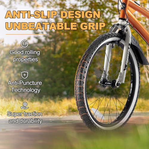 Hycline Kids Bike Replacement Tires Set：2-Pack 16/20×2.125