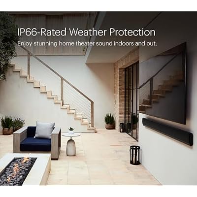 Definitive Technology Mythos 3C-65 Ultra-Slim, on-Wall, high-Performance, Adjustable-Width, Three-Channel Passive Sound bar for 65-Class TVs