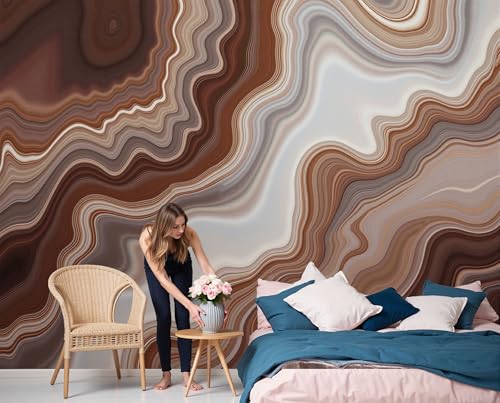 Papier peint agate texture abstraite 3D grand format 350cm - 7