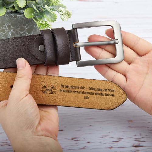 Custom Name Leather Belt for Coworker – Leather Belt for Men o5ICF03