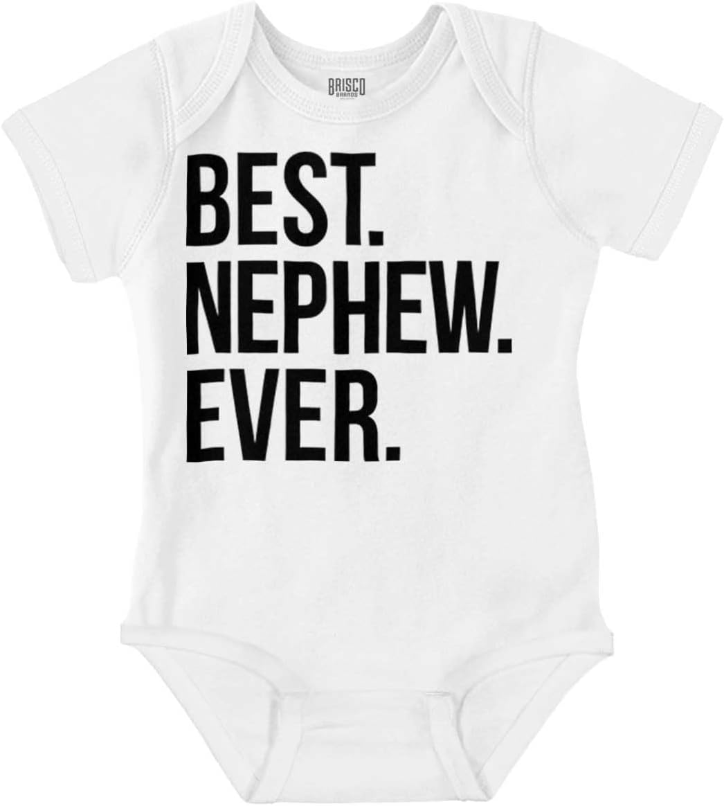 Brisco Brands Best Nephew Ever Family Aunt Uncle Baby Bodysuit Jumper Boys