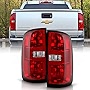 ACANII - For 2015-2022 Chevy Colorado Factory OE Style Red Clear Tail Lights Brake Lamps Pair Set Replacement Left+Right