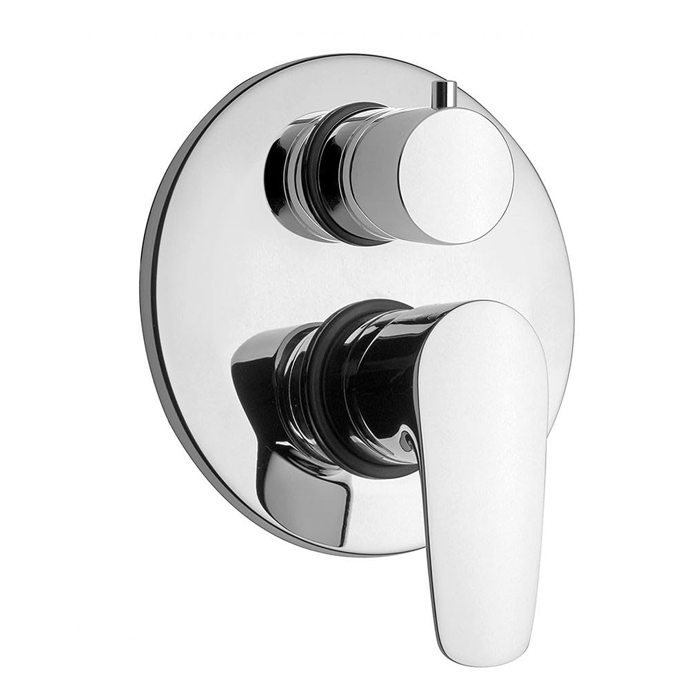 Miscelatore DOCCIA incasso con deviatore rotativo 2 uscite - codice 47cr6911 serie PARALLEL - Finitura Cromo Lucido - PAINI Rubinetterie - made in ITALY.