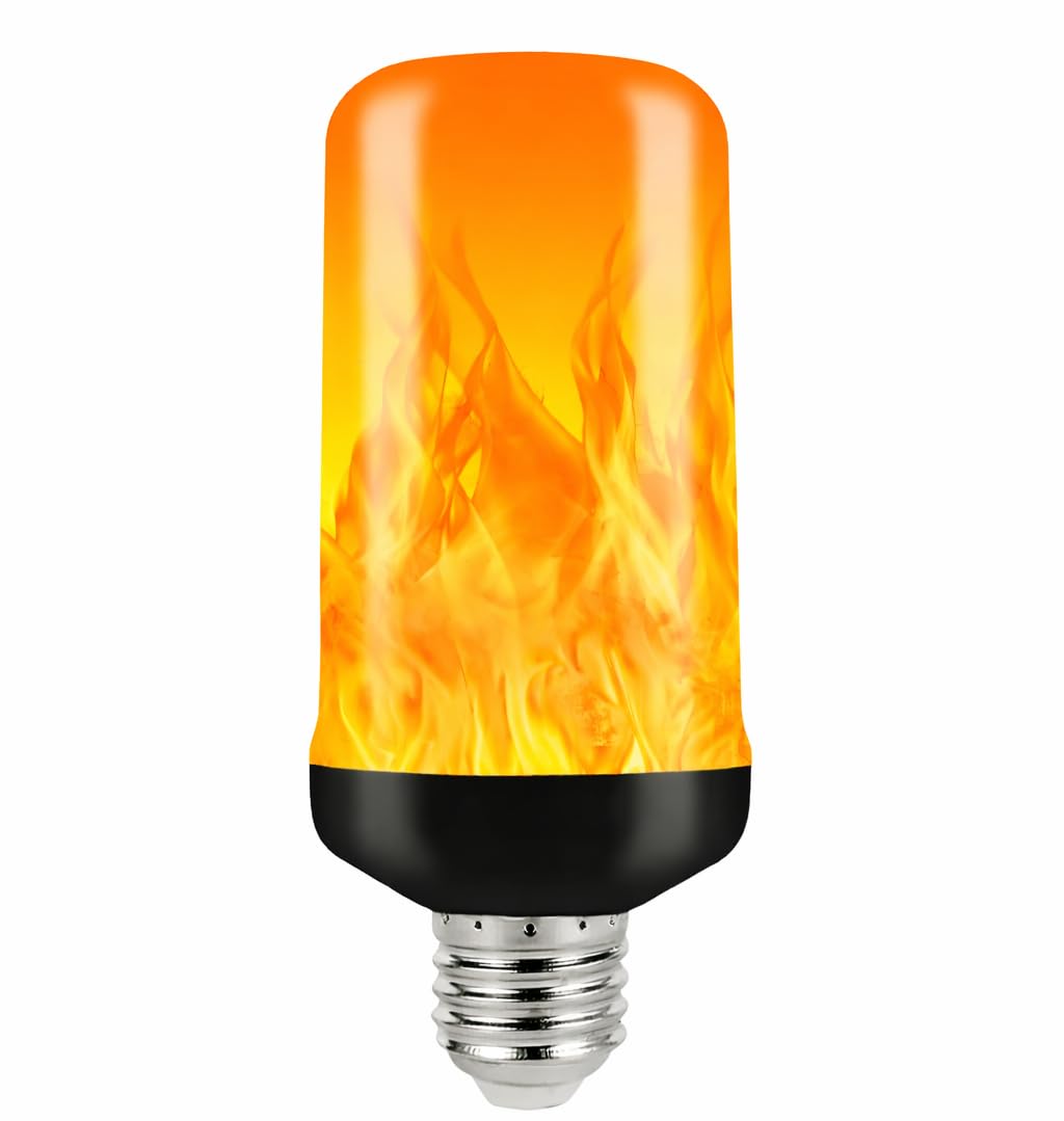 led flam effact bulb,E27 Screw Base,Decorative 4 Modes Flickering Bulbs with Upside Down Effect for Home, Diwali, Festival & Mood Lighting (1, werm yellow)-image-29