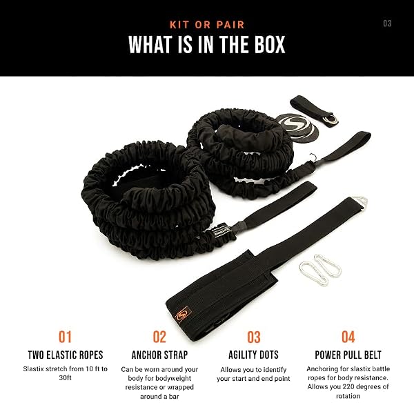 Stroops Son of The Beast Resistance Bands Battle Ropes Set for Body Workout - Image 3