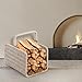 Artifical Rattan Heavy Duty Fireplace Log Basket Wood Basket For Outdoor & Indoor Log Holder Fireplace Accessories Storage Basket for Blanket and Cushions Artifical Rattan Heavy Duty Fireplace Log Basket Wood Basket For Outdoor & Indoor Log Holder Fireplace Accessories Storage Basket for Blanket and Cushions