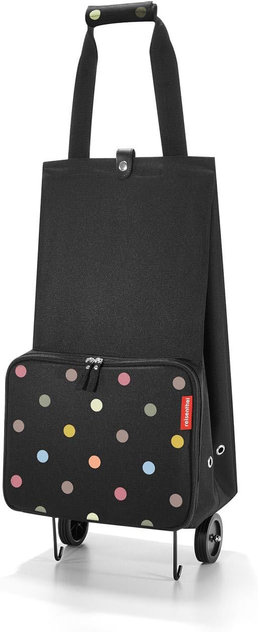 reisenthel foldabletrolley in Dots – Faltbarer und platzsparender Trolley für Spontaneinkäufe ​– Aus wasserabweisendem Material