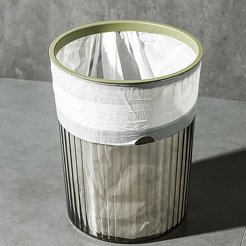 Caneca de basura transparente rectangular 10 litros verde miniatura 2