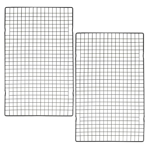 2 Pack Cooling Rack for Baking - 16 x 10 Stainless Steel Wire Tray Cookie Drying Rack for Baking, Cake Cooling, Roasting Rack (Large)