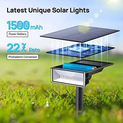 Consciot Solar Spot Lights Outdoor,Solar Landscape Lights, 7 Multicolored Solar Lights Outdoor Waterproof Ip65, Solar Spotlights Outdoor For Yard Pool Garden Tree, 4 Pack #TOP3