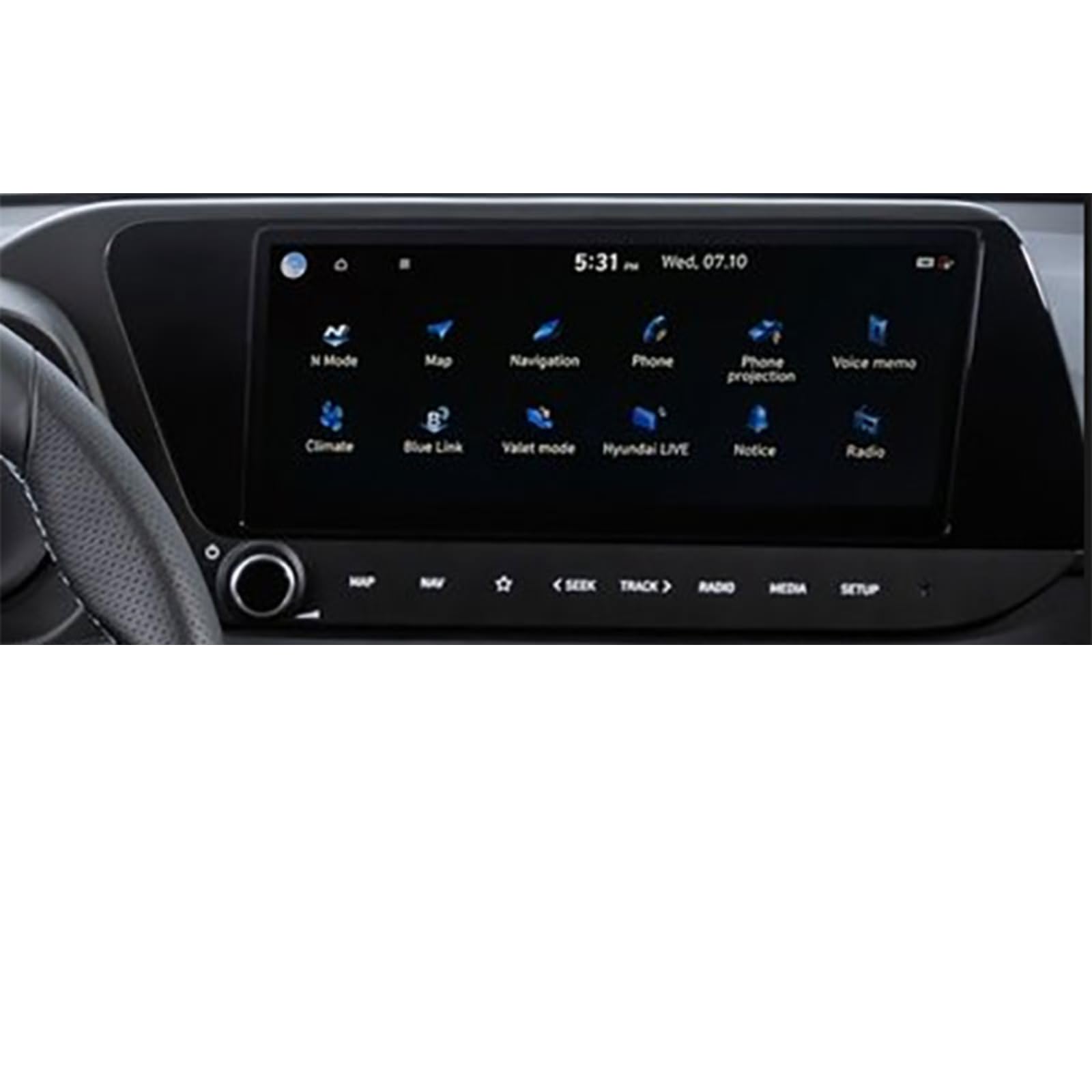 Nawigacja samochodowa Szkło hartowane Ekran LCD Folia ochronna Naklejka Osłona Dla Hyundai i20 2020 2021