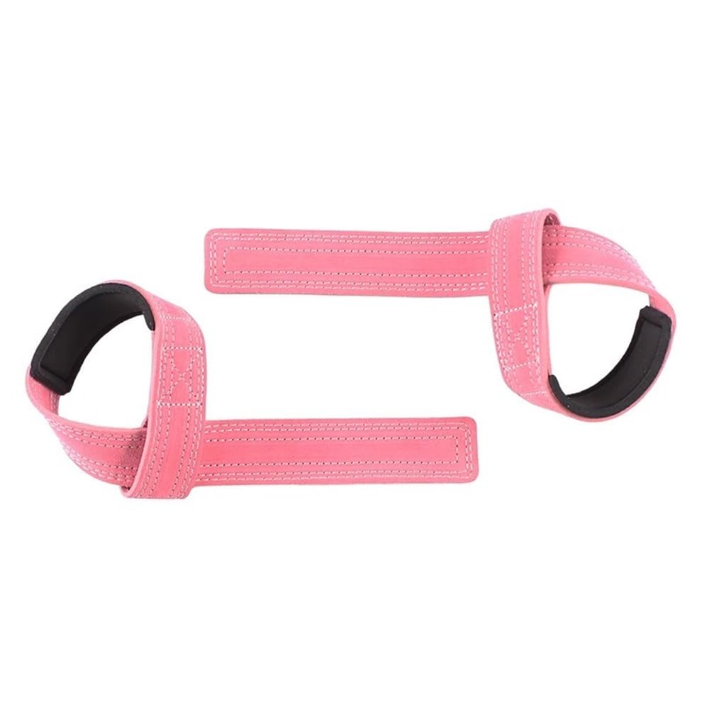 Fitness Tractions Haltérophilie Sports Bande de Protection des Mains Sangles de Musculation(Rose)