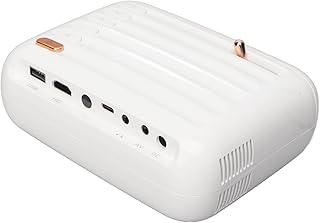 Mini Projector, 1080P HD Portable Movie Projector, 9000LM WiFi BT Projector for Android, for iOS, Movie Projector with Speakers for Home Theater Outdoor Movies (US Plug)