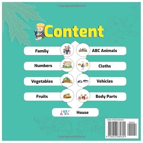 My First 100 Basic Xhosa English Words for Kids: An amazing handbook for toddlers with a variety of fruits, vegetables, ABC animals, vehicles, body parts and many more.
