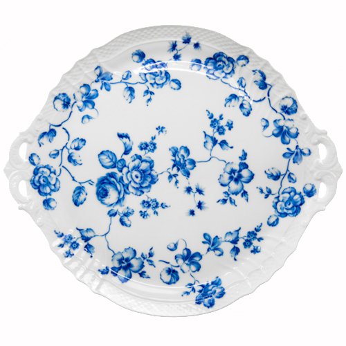 Richard Ginori 02-0440 Rose Blue Cake Tray 12.2 inches (31 cm) Richard Ginori 02-0440 Rose Blue Cake Tray 12.2 inches (31 cm)