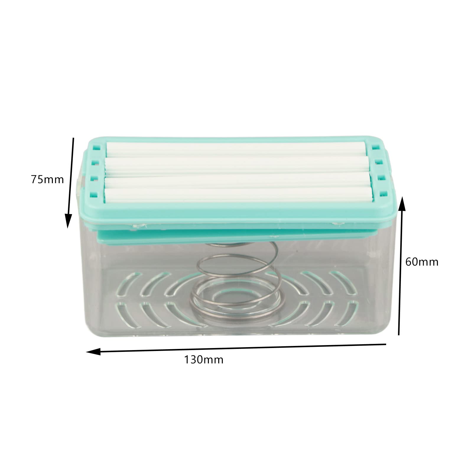 WBTY Multifunctional Soap Box, Foaming Soap Dispenser with Roller Bubbler and Drain Holes, Soap Bar Holder for Home Bathroom Kitchen Countertop Keep Soap Dry & Easy to Use (Blue)