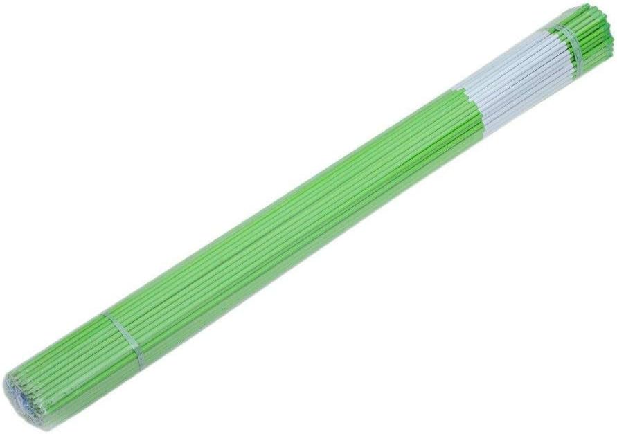 FiberMarker 72-Inch Reflective Snow Markers Snow Poles 5/16 Inch Diameter Green, 50 Pack