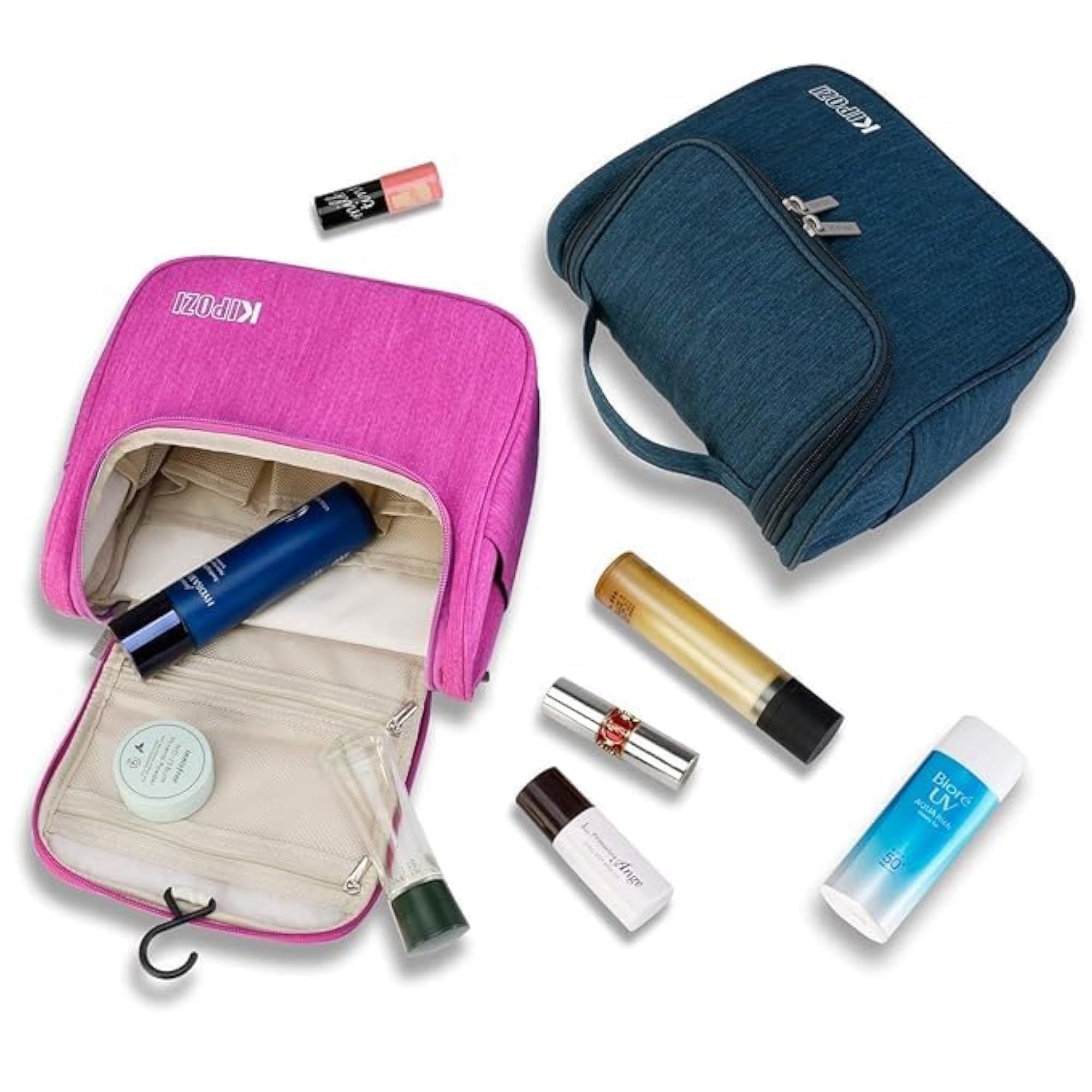 Fabric Toiletry Bag, Travel Cosmetic Organizer Pouch