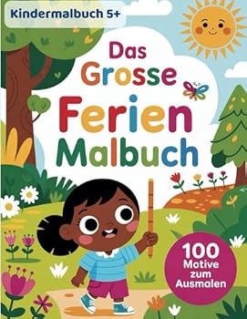 Paperback Das große Ferienmalbuch: 100 Motive zum ausmalen (German Edition) [German] Book