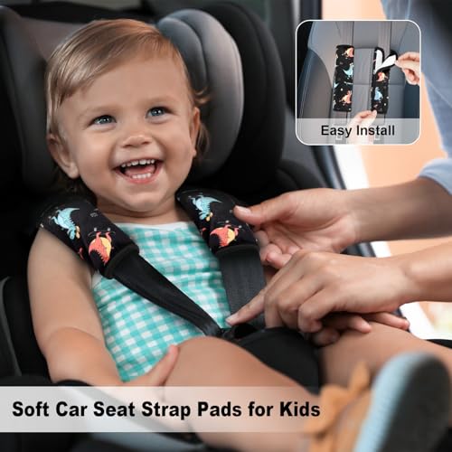 Image of Seat Belt Covers for Kids, 2 Pack Double-Sided Use Shoulder Pads for Kids