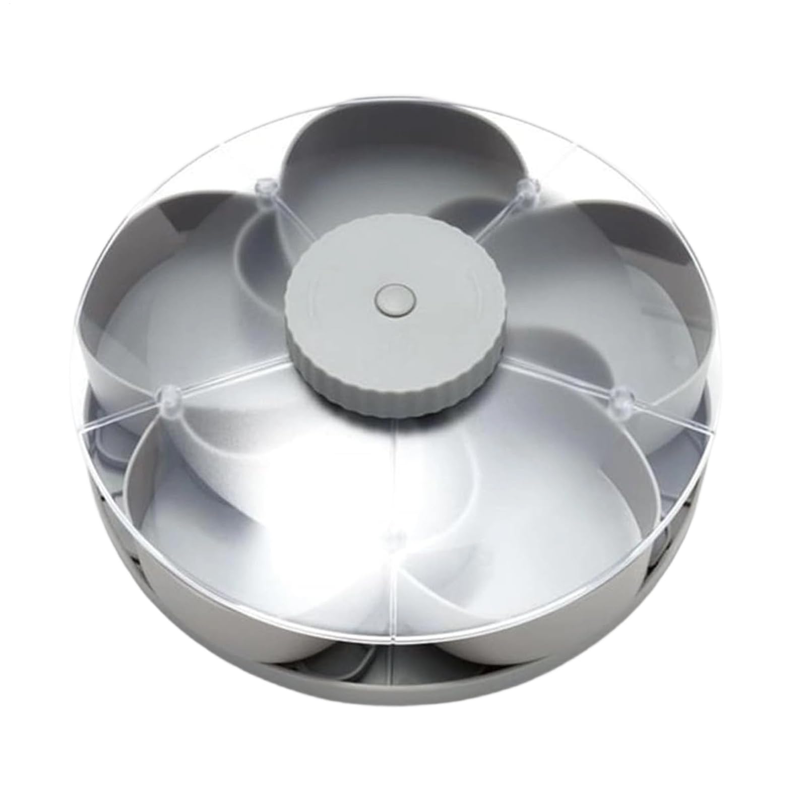 Boîte de rangement rotative avec plateau à collation divisé et serveur d'appétit