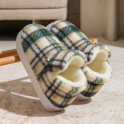 Women's Slippers Platform Slip-On Memory Foam Cozy Fluffy Warm Comfyry Lined House Shoes for Outdoor Indoor Unisex Closed Back Fuzzy Slippers Fashion Bedroom Non-Slip Home Shoes2