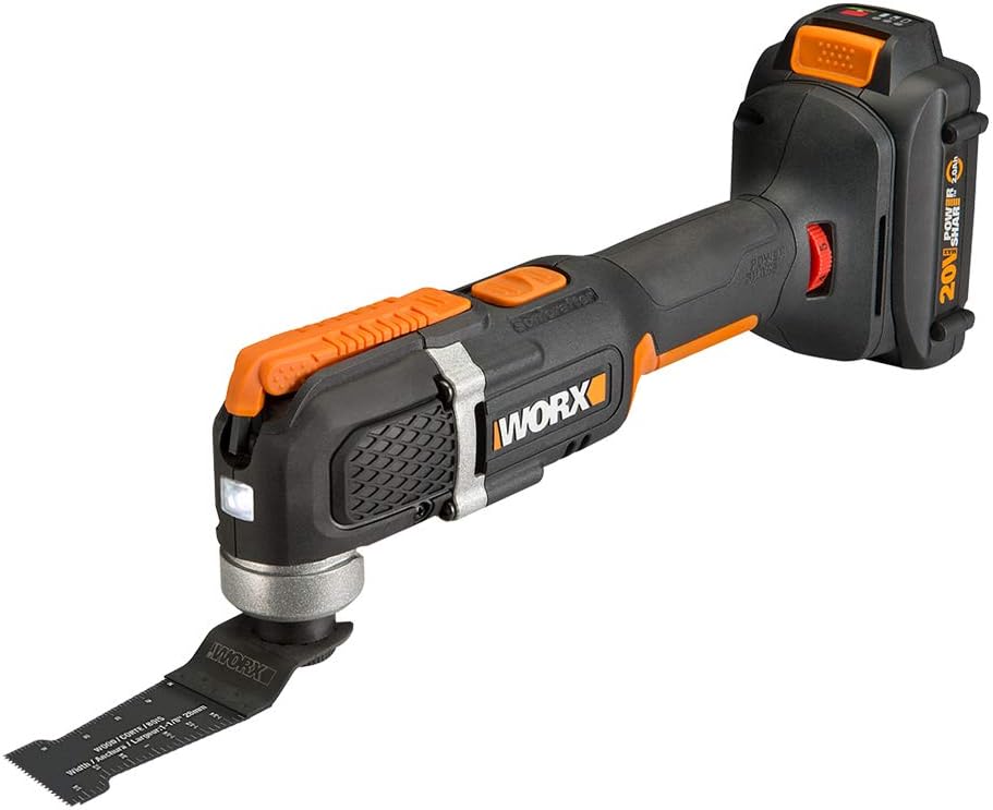 Worx WX686L 2.5 Amp Oscillating MultiTool with Clipin Wrench