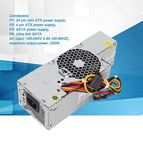 Alimentation PC 235 W compacte et silencieuse pour boîtier SFF