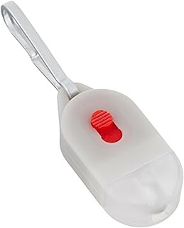 [ABITAX] タグライト 超極小LEDライト キーホルダー キャンプ 防災 災害時 アウトドア 夜の散歩に 超軽量 0510 アビタックス TagLight ストラップ 防犯(ライトグレー)