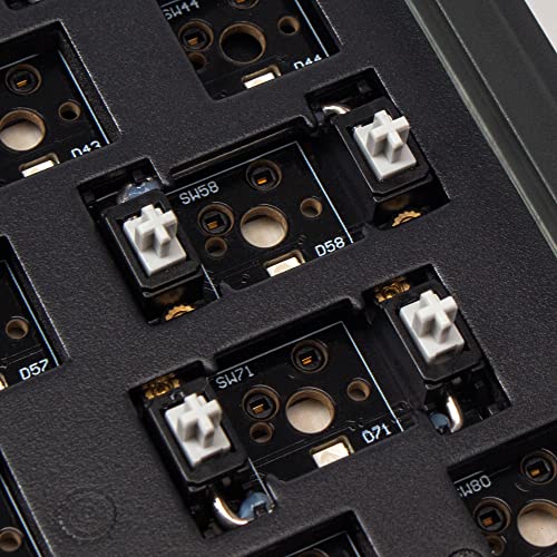 Keychron V4 Wired Custom Mechanical Keyboard Barebone Version, 60% Layout QMK/VIA Programmierbares Makro mit Hot-Swap-able Unterstützung, kompatibel mit Mac Windows Linux (Frosted Black - Transluzent) – Bild 3