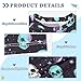 Wudan Cute Skulls Stars Girl Bathing Suit Short Sleeves Girls Swimsuit with Rashguard Swimwears Volleyball Shirts for Toddler Boy 7-8Y